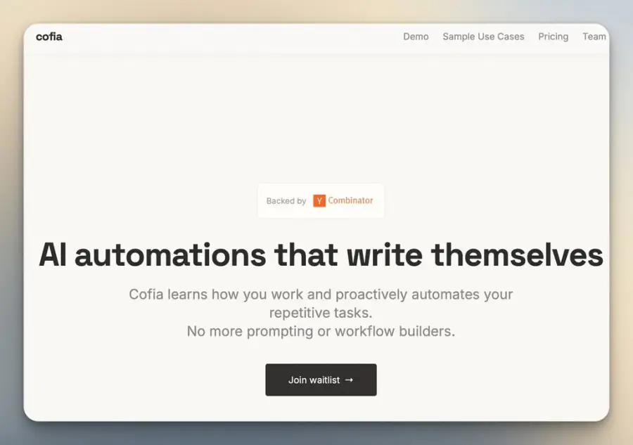 Cofia AI — AI ที่ “สร้าง automation ให้เอง” โดยไม่ต้อง prompt…