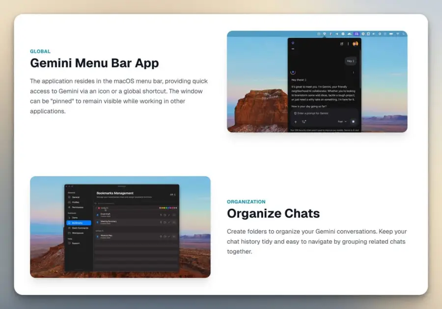 Gemlet – แอป Gemini บน Mac ที่โผล่จากเมนูบาร์ได้ตลอดเวลา… — รูปที่ 2