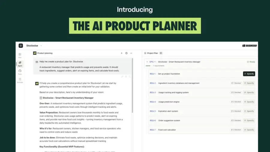 BrainGrid – AI Product Planner ที่ทำตัวเป็น PM ส่วนตัวให้เรา…