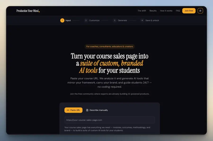 Coursekit: เอา sales page คอร์สเดิมที่นอนนิ่งๆ มาแปลงเป็น “ชุด AI…