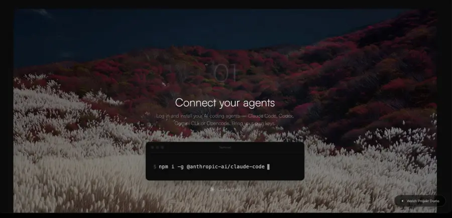 Projekt – BYOK workspace รวมโค้ดดิ้งเอเจนต์ไว้หน้าจอเดียว… — รูปที่ 3