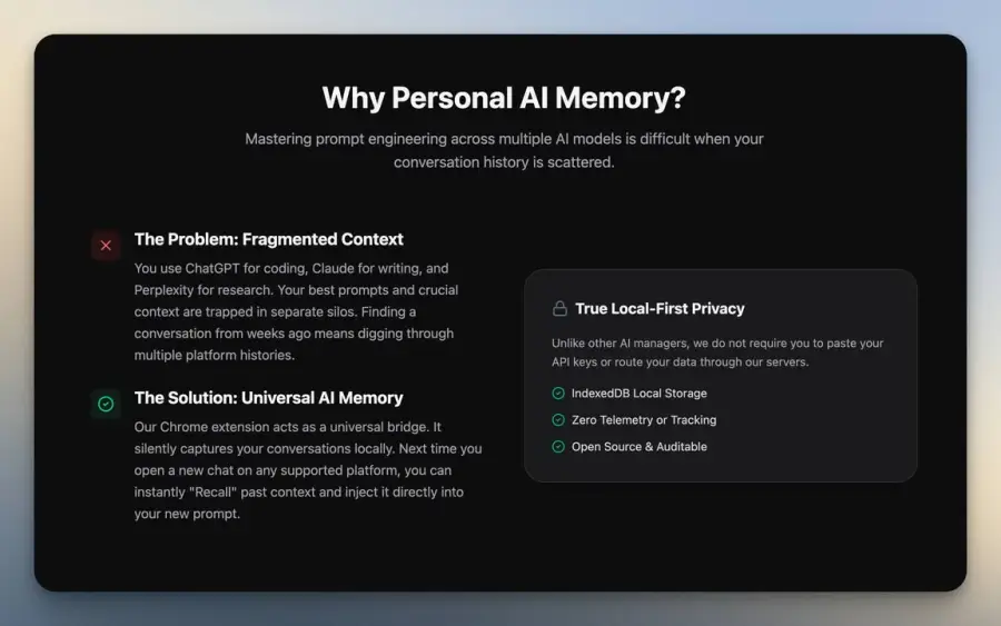 Personal AI Memory — รูปที่ 2