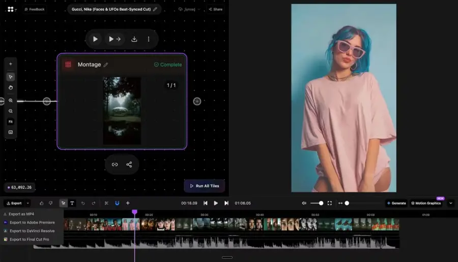 Mosaic แพลตฟอร์มตัดต่อวิดีโอด้วย AI แบบ agentic ที่เปลี่ยน canvas… — รูปที่ 3