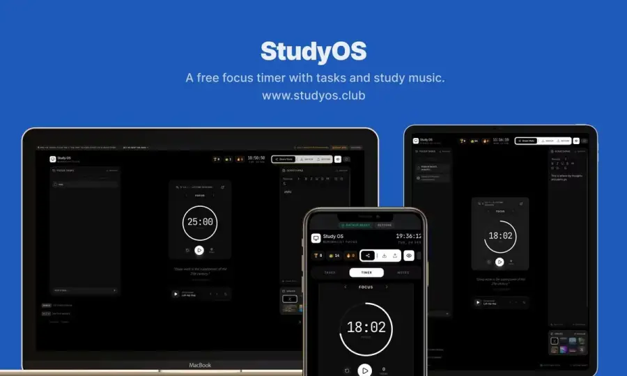 Study OS – แท็บเดียวที่กลายเป็น “โต๊ะทำงานอ่านหนังสือ”…