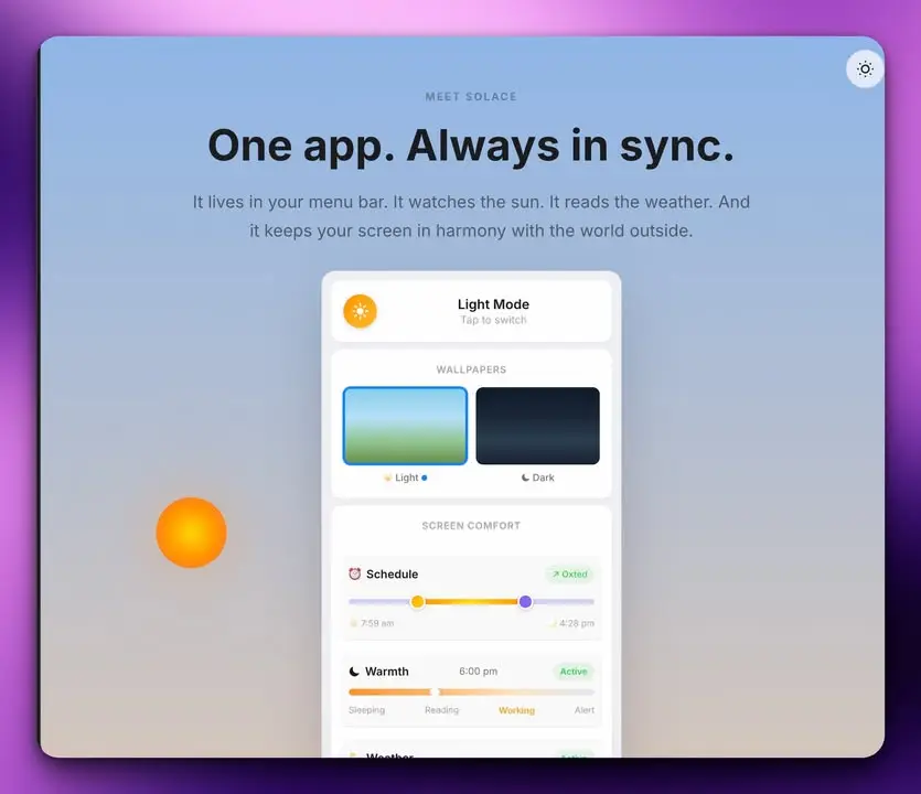 Solace: แอปเล็กๆ ในเมนูบาร์ที่ทำให้หน้าจอ Mac “อิน”… — รูปที่ 2