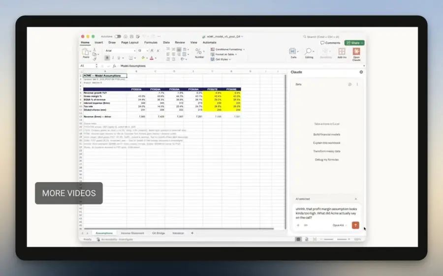 Claude เข้า Excel กับ PowerPoint มาสักพักแล้ว…