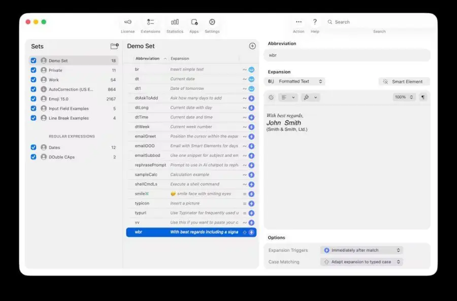 Typinator 10 แอพขยายข้อความสุดไวสำหรับ Mac และ iOS…