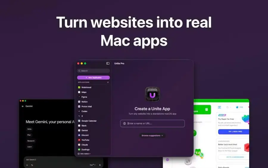 Unite Pro แอปที่เอาเว็บไซต์โปรดมาเสกให้กลายเป็นแอป Mac แท้ๆ…