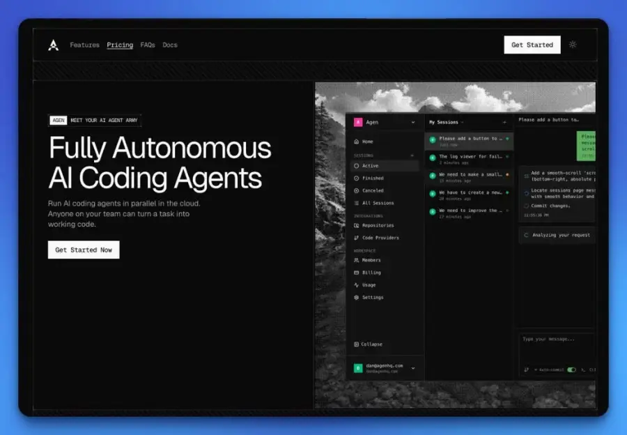 Agen — AI coding agent ที่ “ทำงานแทน dev ได้จริง” ตั้งแต่ prompt…