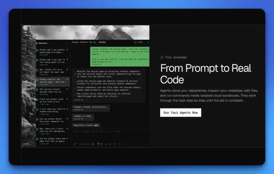 Agen — AI coding agent ที่ “ทำงานแทน dev ได้จริง” ตั้งแต่ prompt… — รูปที่ 2