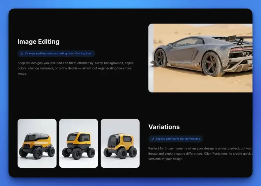 3Flow AI พื้นที่ทำงาน AI สำหรับดีไซเนอร์ 3D… — รูปที่ 3