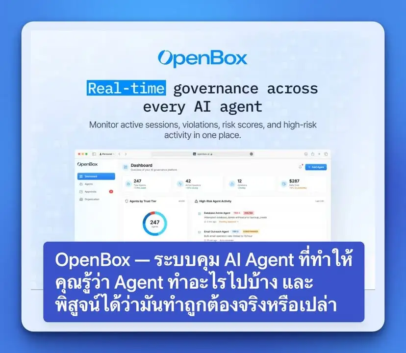 OpenBox — ระบบคุม AI Agent ที่ทำให้คุณรู้ว่า Agent ทำอะไรไปบ้าง…