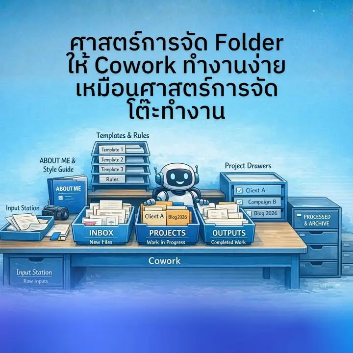 ศิลปะการจัดโต๊ะทำงานให้ Cowork ไม่ใช่แค่จัดโฟลเดอร์ให้ดูเรียบร้อย…