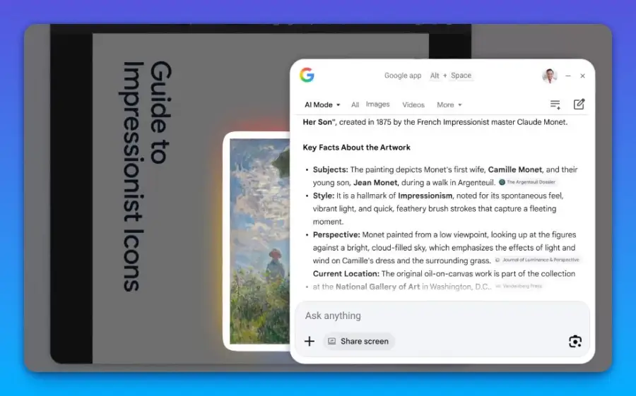 Google app for Windows แอพค้นหา + AI แบบรวมทุกอย่างในเครื่อง กด… — รูปที่ 2