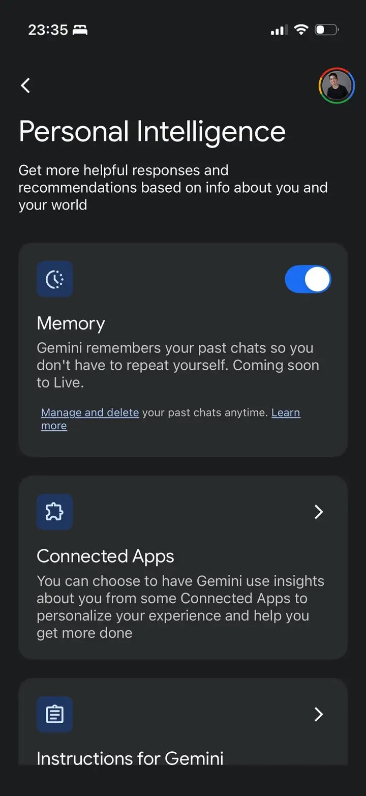 มันเปิดแล้ววววว Gemini Personal Intelligence ใช้ได้ทั่วโลกแล้ว… — รูปที่ 2