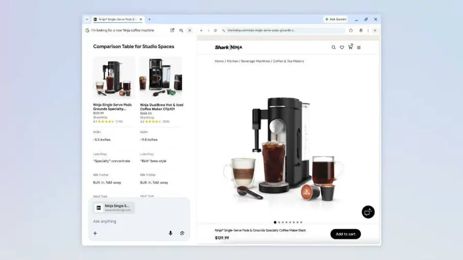 AI Mode in Chrome = “Browser ที่ไม่ต้องสลับแท็บ… — รูปที่ 2