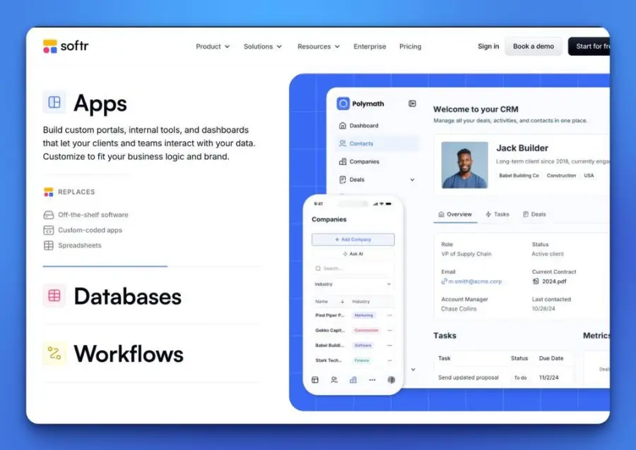 Softr AI Co-Builder คือ AI ที่ “แค่เล่าว่าอยากได้ระบบอะไร… — รูปที่ 2