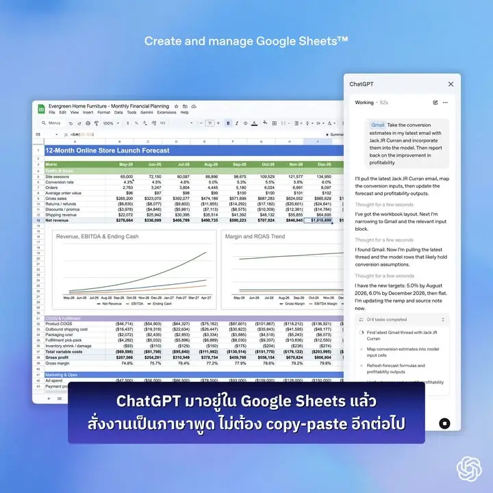 ChatGPT for Google Sheetsเป็น add-on อย่างเป็นทางการจาก OpenAI…