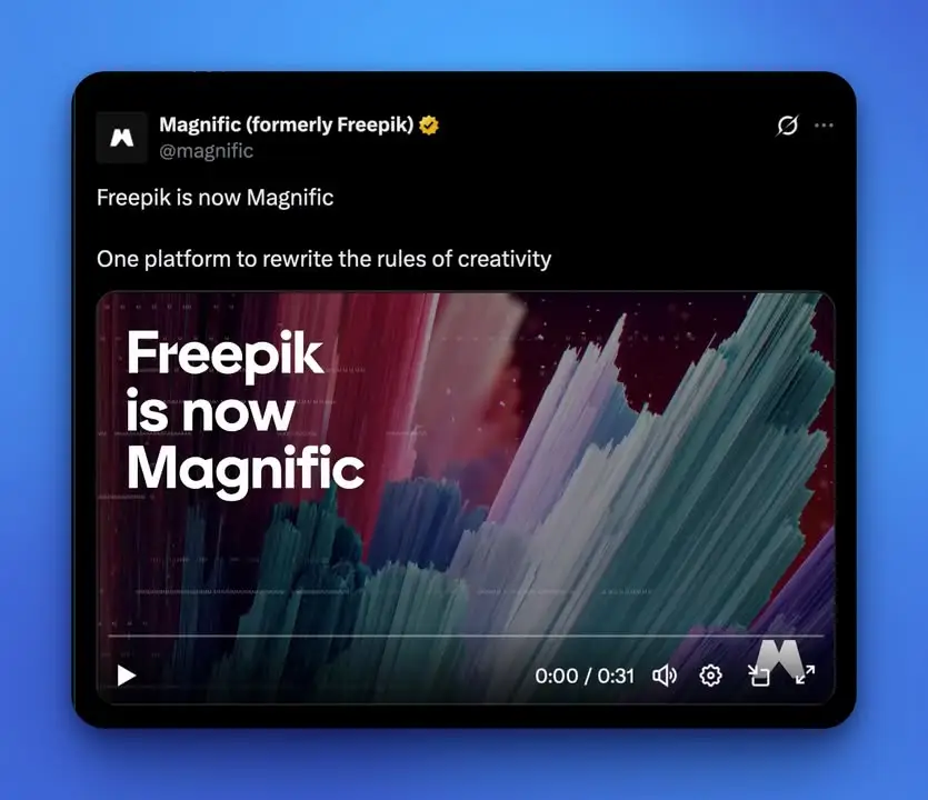 AI ทำภาพตัวโปรดเปลี่ยนชื่อจาก Freepik เป็น Magnific