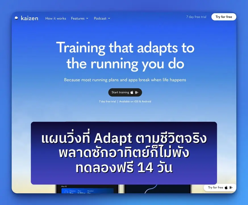 แผนวิ่งที่ไม่พังเมื่อชีวิตพัง