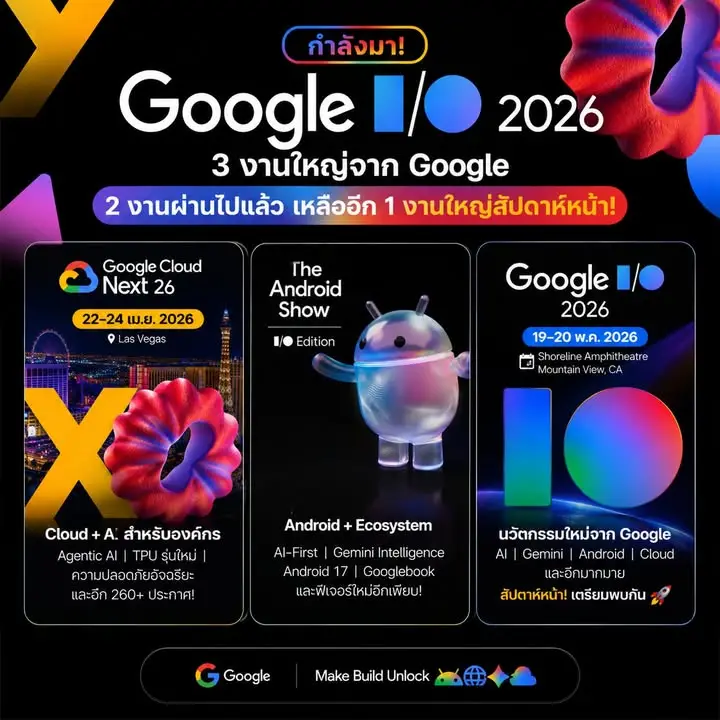 Google Event ปี 2026 ของใหม่ล้นทะลัก!…