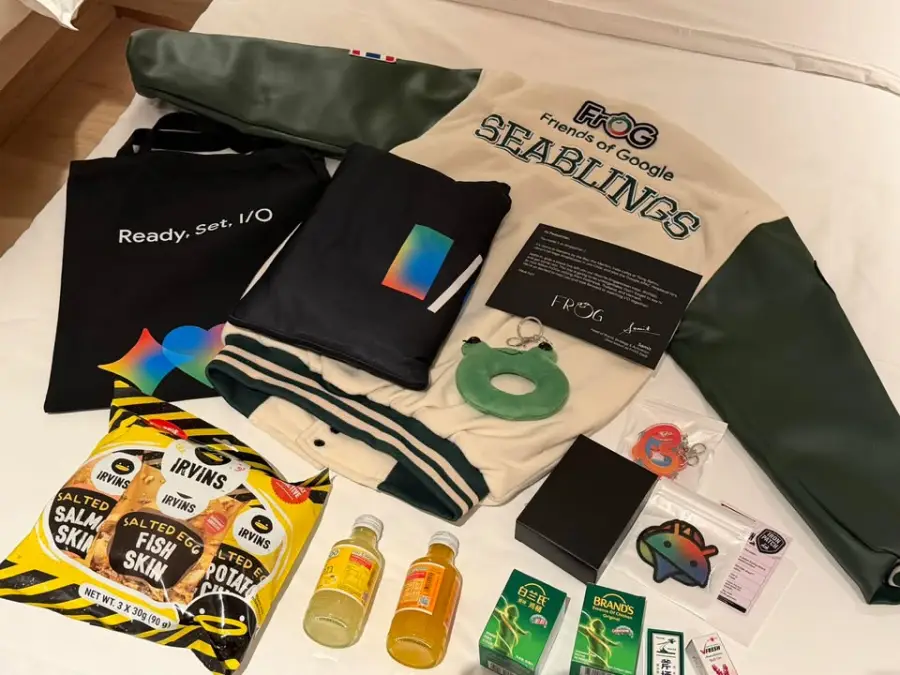 Welcome Kit จากทีม Friends of Google ที่สิงคโปร์…