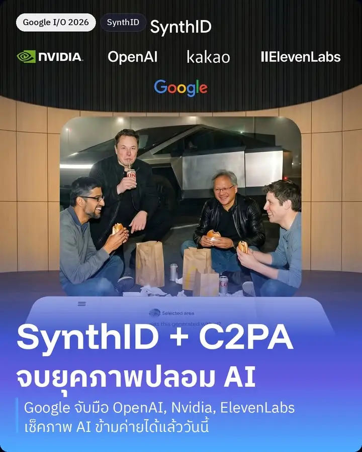 Google จับมือ OpenAI, Nvidia และ ElevenLabs ใช้ SynthID ร่วมกัน…