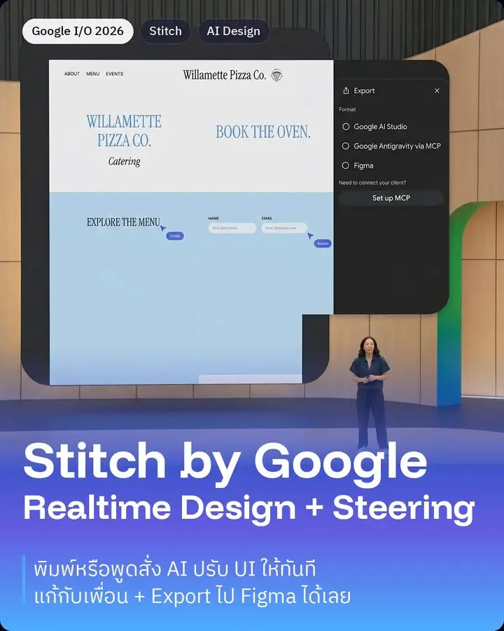 Stitch by Google Labs อัปเดตใหญ่ มาพร้อม Realtime Design และ Steering