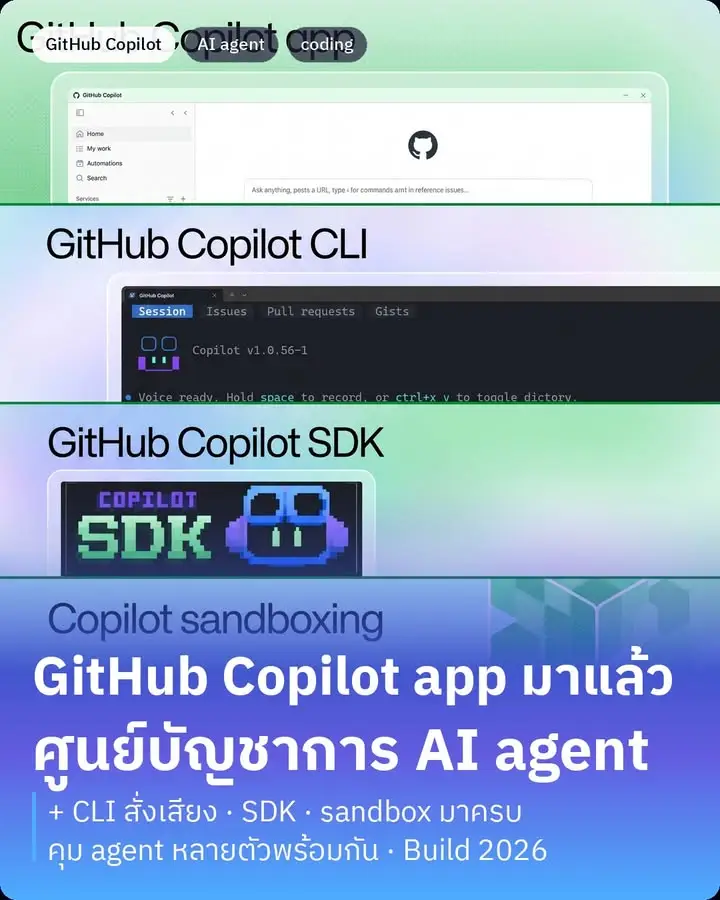 GitHub เปิดตัว Copilot app ออกมาในงาน Microsoft Build 2026…