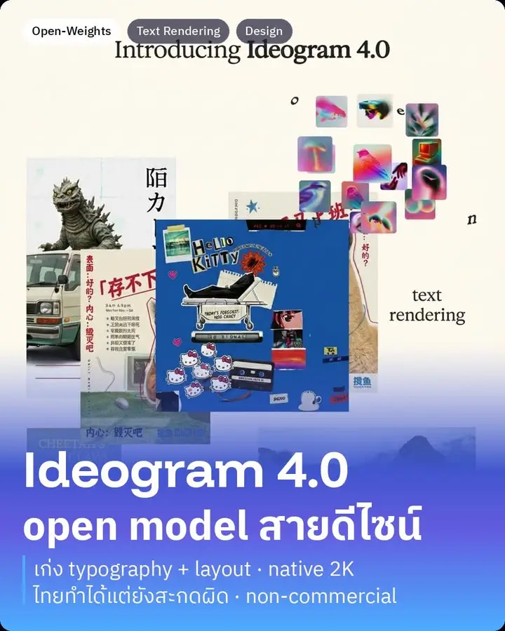 Ideogram 4.0 เพิ่งเปิดตัว แล้วเคลมว่าเป็นโมเดลสร้างภาพแบบ…