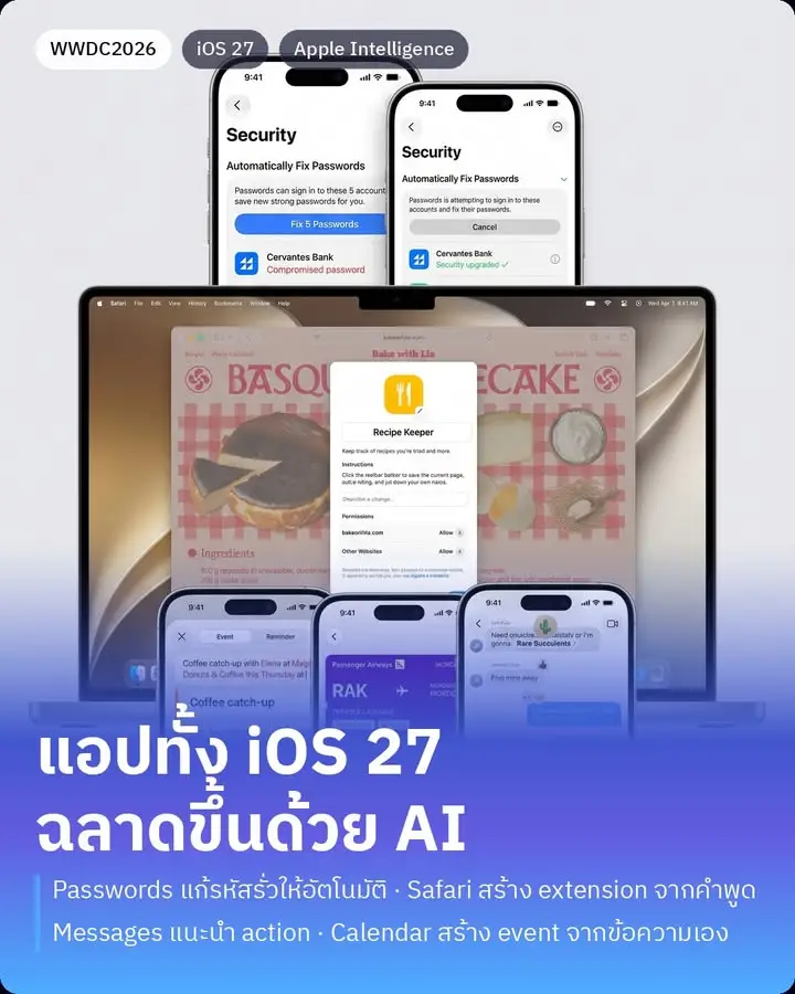 Apple Intelligence — สรุปจาก WWDC26
