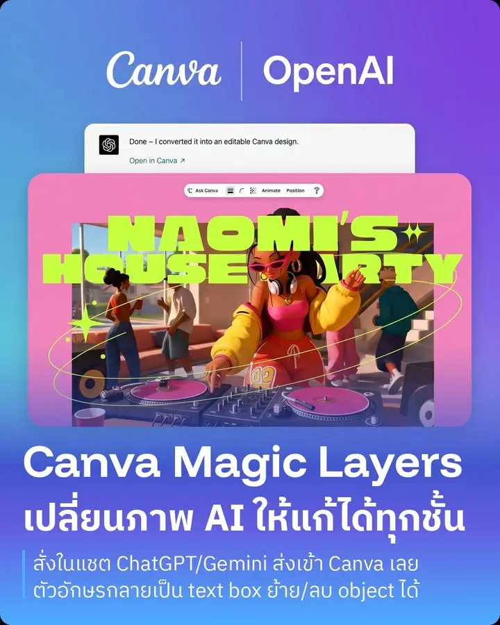 Canva Magic Layers — เปลี่ยนภาพแบนให้เป็นเลเยอร์แก้ได้