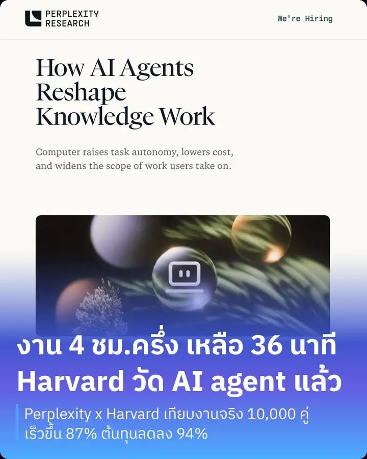 งาน 4.5 ชม. ให้ AI agent ทำแทน — ใช้เวลาเท่าไหร่?
