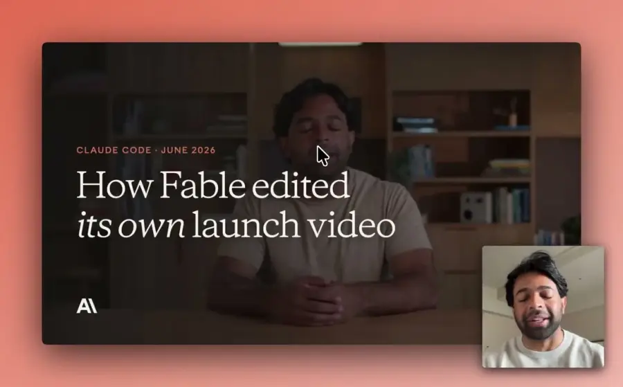 Fable 5 ตัดต่อวิดีโอเปิดตัวตัวเองผ่าน Claude Code