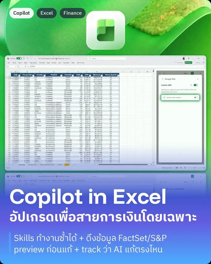 Copilot ใน Microsoft Excel เพิ่งอัปเดตใหญ่ คราวนี้ Microsoft…