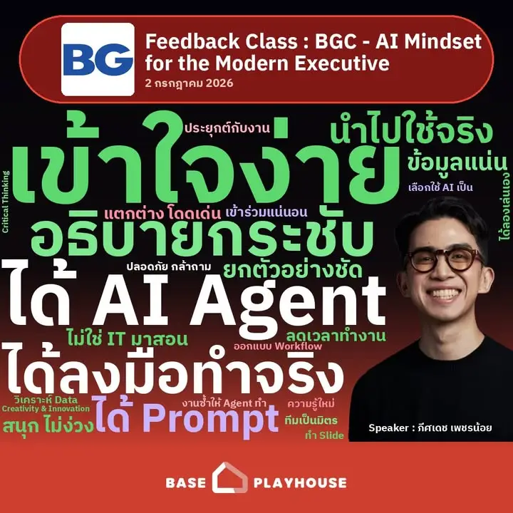 จบ AI Mindset for the Modern Executive ที่ BGC (Bangkok Glass)…