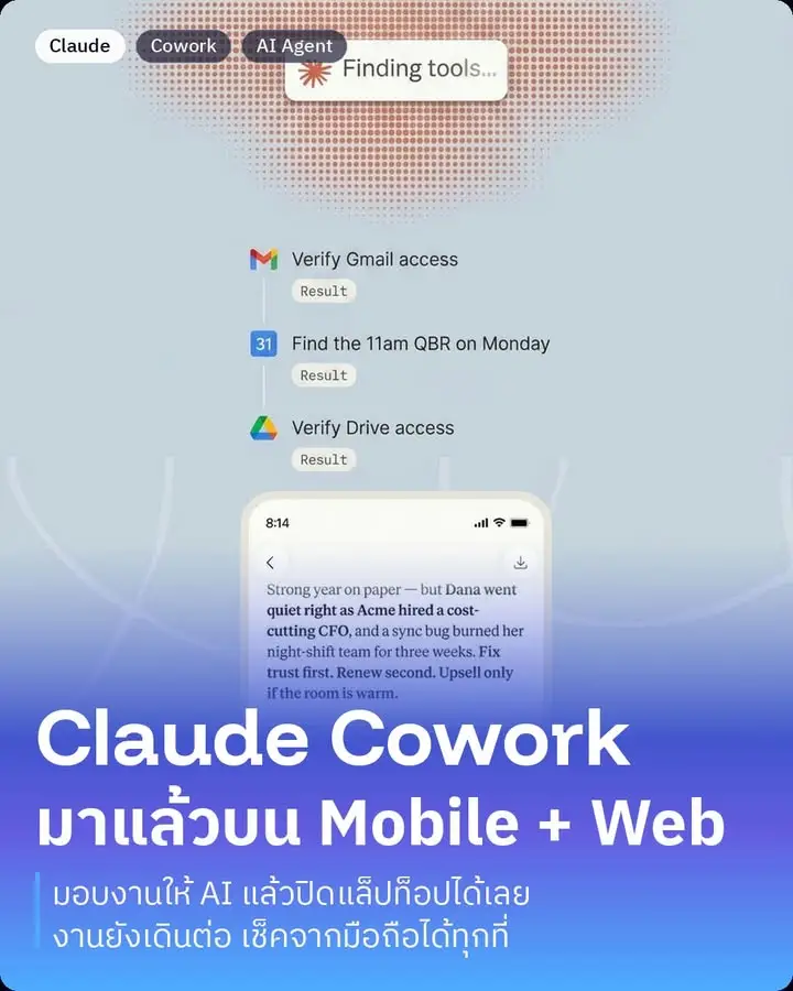 Claude Cowork ver ปิดคอม มาแล้วววววว