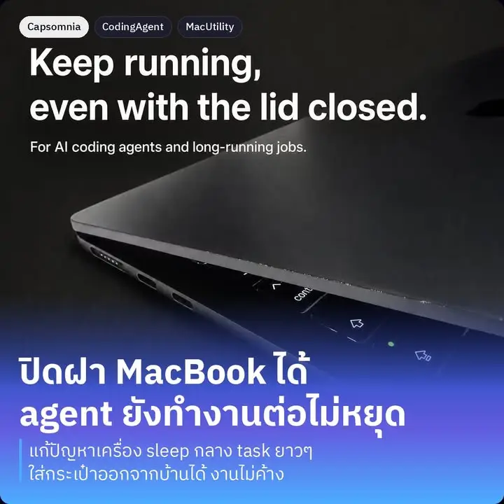 Capsomnia — เครื่องมือเล็กๆ บน Mac ที่แก้ปัญหาเฉพาะจุดมาก…