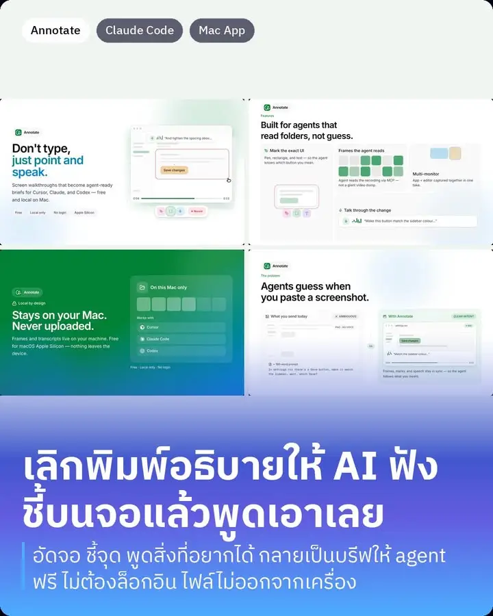 Annotate คือแอพ Mac ที่ให้เราอัดหน้าจอ ชี้จุดที่อยากแก้…