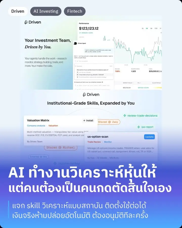 Driven คือแพลตฟอร์มที่ให้ AI agent…