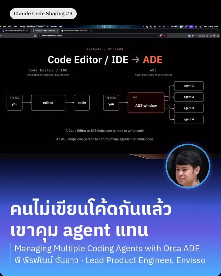 "ยุคสมัยเปลี่ยนแล้ว คนไม่เขียนโค้ดกันแล้ว เขาคุม agent
