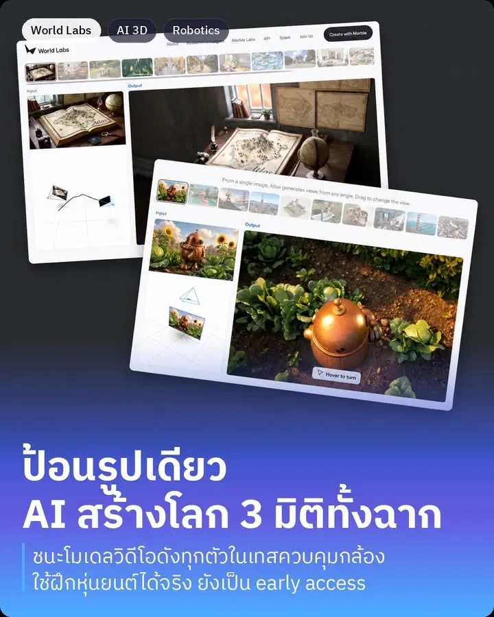 Atlas คือโมเดล AI ตัวใหม่ของ World Labs ที่สร้างและเข้าใจโลก 3…