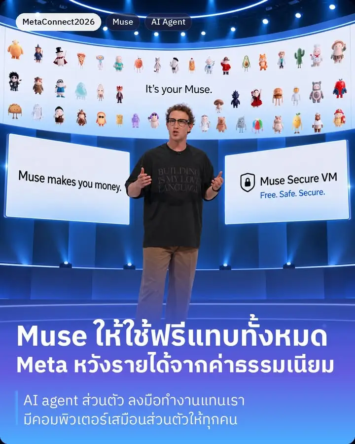 Muse คือหัวใจของงาน Meta Connect ปีนี้ Zuckerberg…