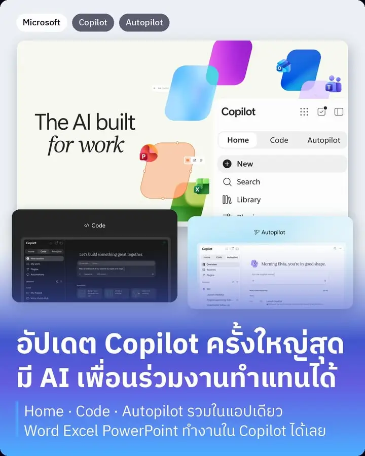 Microsoft ประกาศอัปเดต Copilot ครั้งใหญ่ที่สุดเท่าที่เคยมี Satya…